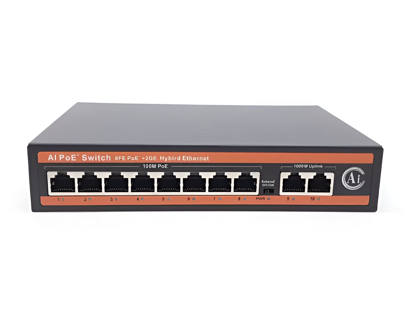 A+ Products Poe Switch 8 Port (8 FE+ 2 GE  Port) view 2